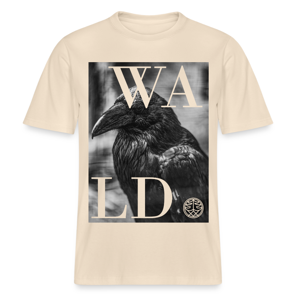 Bio-Unisex T-Shirt mit Waldtier Kolkrabe Motiv