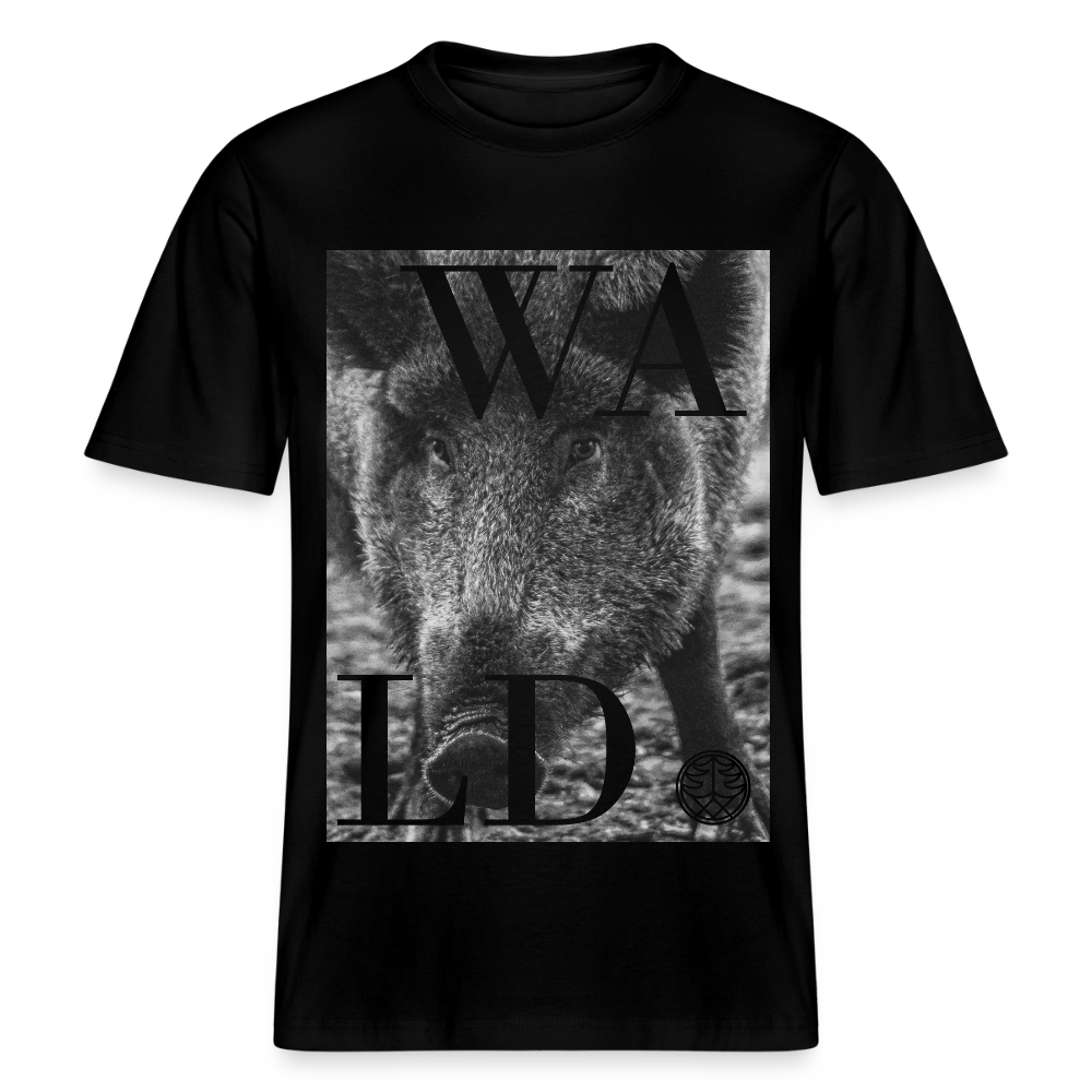 Bio-Unisex T-Shirt mit Waldtier Wildschwein Motiv