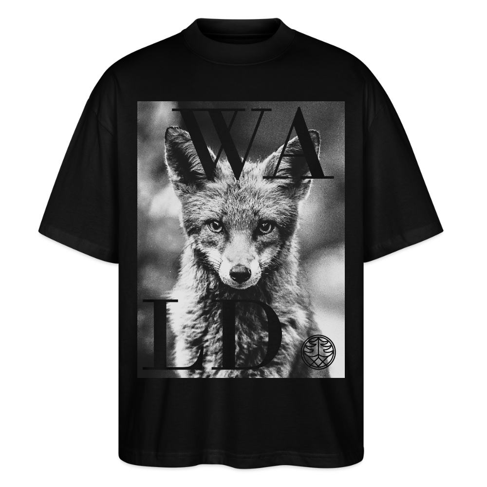 Oversize Bio-T-Shirt mit Waldtier Fuchs Motiv